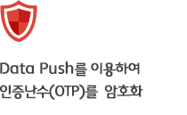 Data Push를 이용하여 인증난수(OTP)를 암호화